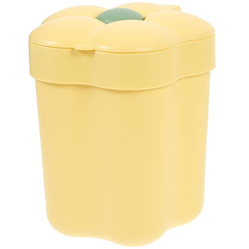 Mini kantica za smeće sa slatkim poklopcem u obliku cvijeta košarica za smeće stolna kanta za smeće mala plastična kanta