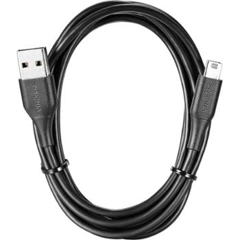 Insignia - 6-inčni kabel za punjenje i sinkronizaciju USB Mini-B - Crna NS-PC2AMU6