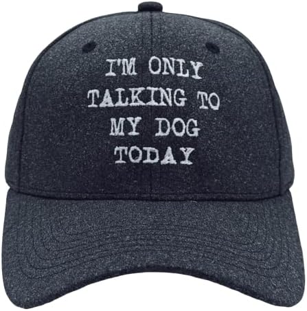 Razgovaram samo sa svojim psom danas šešir smiješni ljubitelji psa Cap Black - Razgovarajući standard