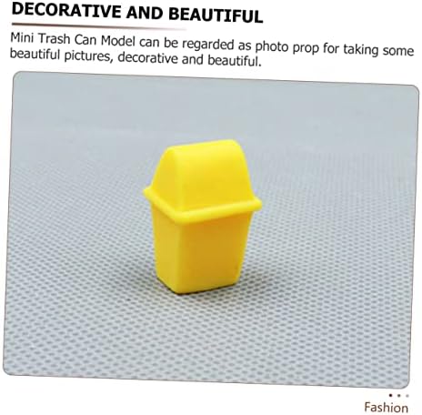 20 kom model kante za smeće mini kante za smeće žuti pribor stol za pijesak od smole za djecu