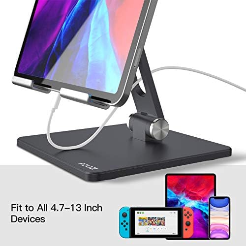 Pzoz stol tableta, podesivo stol za podesivo stalak s više kutnih sklopivih držača tableta Dock Cradle kompatibilan s iPad