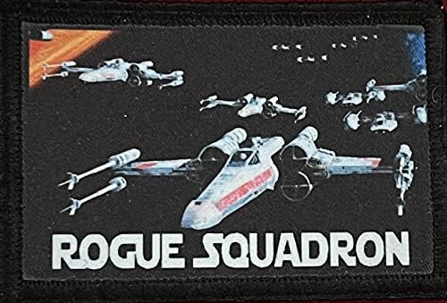 Star Wars Rogue eskadrila morala. 2x3 zakrpa za kuku i petlju. Napravljeno u SAD -u