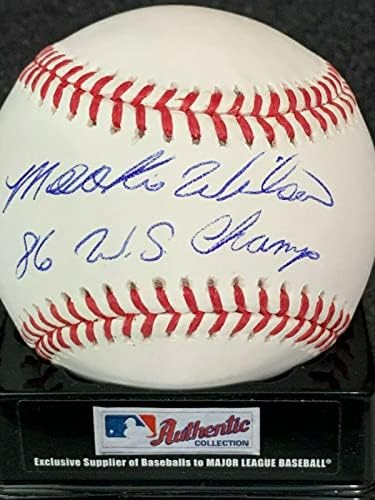 Mookie Wilson New York Mets 1986 WS Champs potpisao OML bejzbol - Autografirani bejzbols