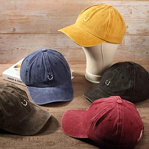 5kom Vintage Uniseks pamučna bejzbolska kapa niskog profila nestrukturirana bejzbolska kapa isprana problematična keper podesiva