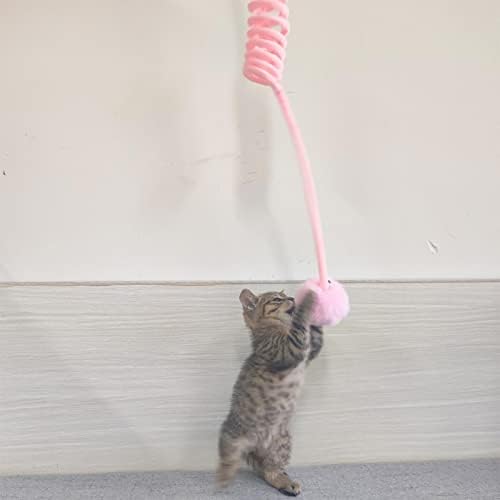 Petsola viseća mačja igračka, kućni ljubimci Interaktivni konop za uvlačenje konopa nejasne kuglice Zabava Fleksibilna mačka,