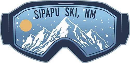Sipapu Ski New Mexico Ski Adventures suvenir otprilike 5 x 2,5-inčni dizajn magnetskog naočala za hladnjak