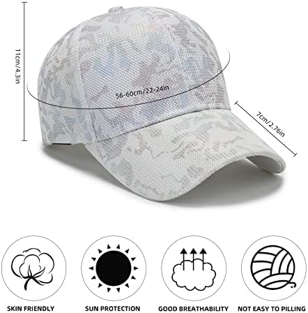Podesive bejzbolske kape Prozračna mrežasta bejzbolska kapa modni Sunčani šešir s vizirom Sportska bejzbolska kapa pogodna