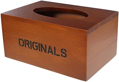 Drveni poklopac kutije za tkivo-Vintage pravokutni poklopac kutije za tkivo - rustikalna kutija za kocke tkiva na seoskoj