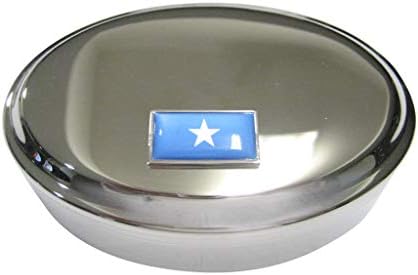 Tanko pograničena savezna republika Somalija zastave ovalna kutija nakita