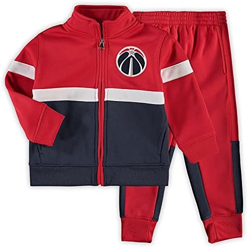OuterStuff NBA dojenčad Detroit Pistons Shot Caller Stack jakna i set hlača