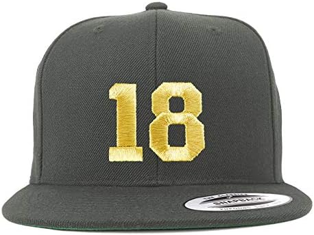 Trgovina modnom odjećom od 18 dolara, bejzbolska kapa Od 18 dolara s ravnim vizirom ukrašena zlatnim koncem