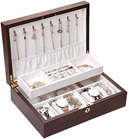 Kutija za nakit kutija za nakit kutija za nakit za zaključavanje višeslojna narukvica velikog kapaciteta prsten ogrlica kutija