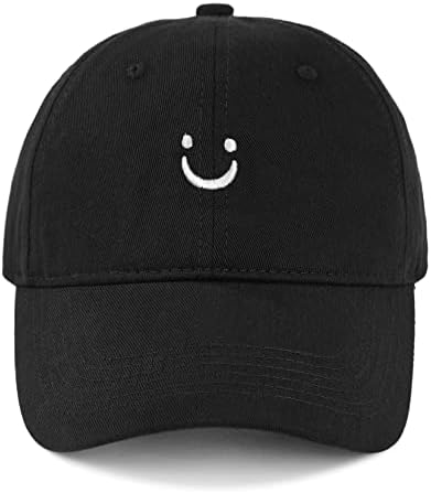 Komorebi Smiley Face bejzbol kapica unisex osmijeh bejzbol šešir za žene podesivi tati šeširi sunčevi protecija trkaća kape