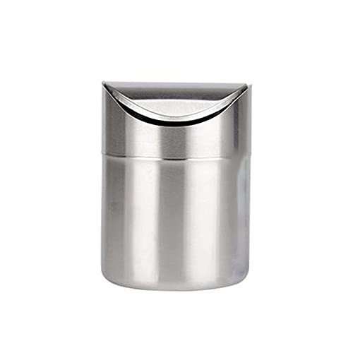 Zukeeljt kanta za smeće od nehrđajućeg čelika stol kante za smeće otpad od otpada s poklopcem za ljuljanje kapka za prašinu