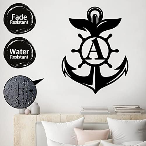 Sidro metalna zidna umjetnost, mornarski pokloni, zidni zid viseći ukrasni naglasak za uređenje doma - Custom prezime znak