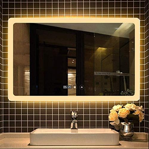 Zidno ogledalo u kupaonici, LED ogledalo u kupaonici, toaletno ogledalo u kupaonici sa svjetiljkom, pogodno za kupaonicu,