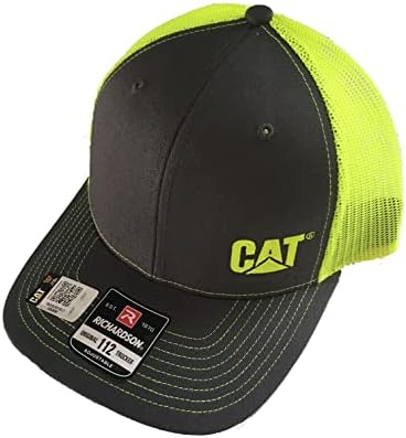 Crna kapa od ugljena i zaštitna zelena neonska bejzbolska kapa / šešir