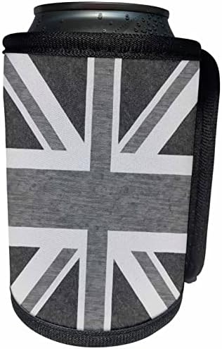 3Drose Union Jack Ujedinjeno Kraljevstvo zastava u monotonu - Can Cooler Bottle Wrap