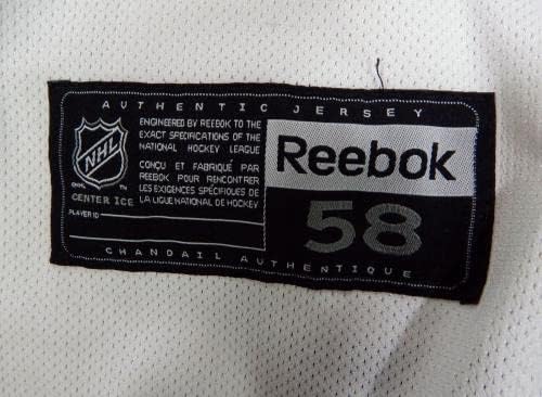 Igra New York Rangers koristila je bijelu praksu Jersey Reebok 58 DP32413 - Igra korištena NHL dresova