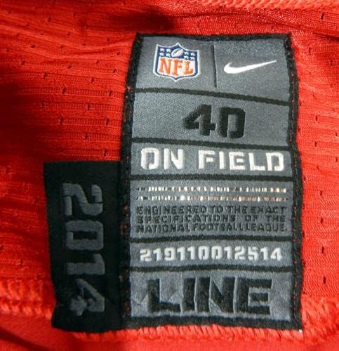 2014. San Francisco 49ers Brandon Lloyd 84 Igra objavljena Red Jersey 40 DP34819 - Nepotpisana NFL igra korištena dresova