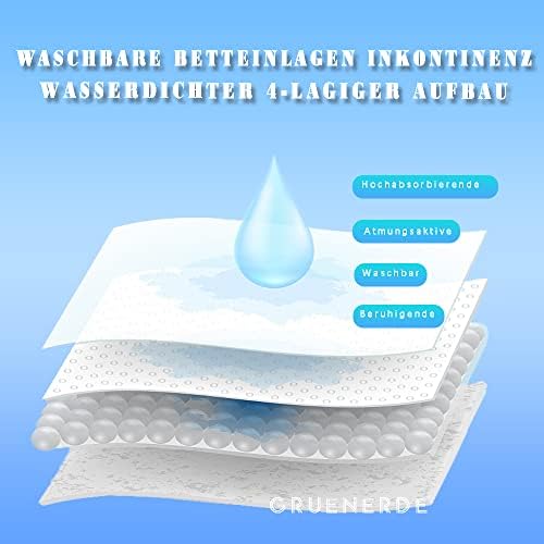 Gruenerde za pranje velikog non-klizanja Velikog kreveta za inkontinenciju za odrasle osobe vodootporni upijajući kabed držač