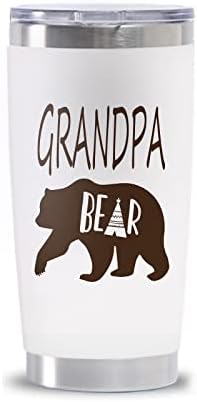 Waldeal medvjed djed kava šalica za kavu od nehrđajućeg čelika s poklopcem, dvostrukim zidnim vakuumom izolirane putničke