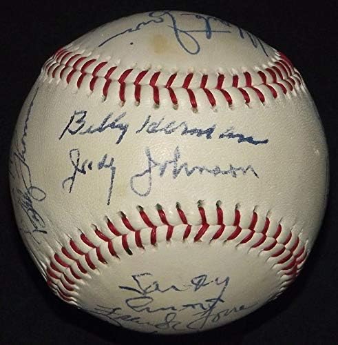 Pee Wee Reese Judy Johnson Earl Averill potpisao je autogramirani bejzbol jsa ah loa! - Autografirani bejzbol