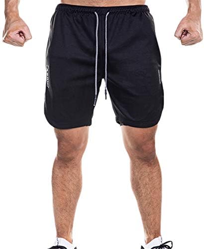 Muške Ležerne kratke hlače za trčanje s elastičnim strukom, udobne kratke hlače za vježbanje, hlače s vezicama s džepovima