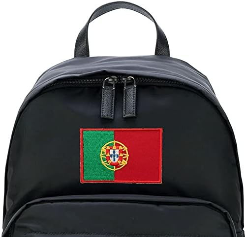 A-One 2 PCS Pack- Praça do Comércio Shield Emblem+Portugalska zastava PIN i PATCH PATCH, LISBON Square Patch, Country Patch,