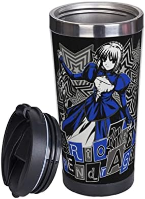 Uogeep Anime Fate ZERO Dvostruko izolirana šalica kave prijenosna šalica od nehrđajućeg čelika modne putničke šalice