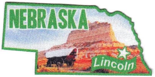 Lincoln Nebraska State oblik Capitol City Iron na tiskanom flasteru
