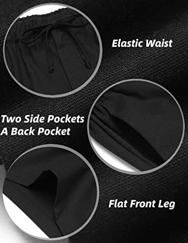 COOFANDY muški posteljina kratka elastična struka crtanja povremene ljetne kratke hlače