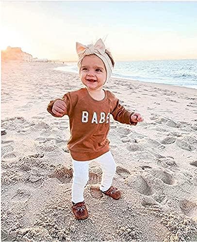 Malini za bebe djevojčice dečki pulover gornji slovo babe tiskani kauzalni dukvica dugih rukava dojenčad jesen zimska odjeća