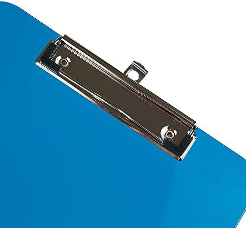 Plastične ploče za zaglavljivanje papira s metalnim kopčama niskog profila - veličina slova-Plava-12 ploča / pakiranje