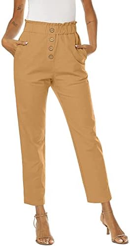 Capri hlače za žene, poslovne Ležerne uske hlače, ljetne elegantne uske elegantne Radne hlače, Ležerne hlače visokog struka