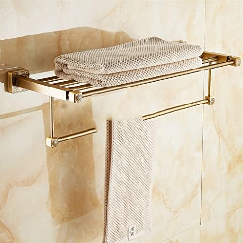 Lukeo aluminijski zidni zidni kvadratni antikni mesingani stalak za ručnik za kupanje aktivni držač ručnika za kupaonicu