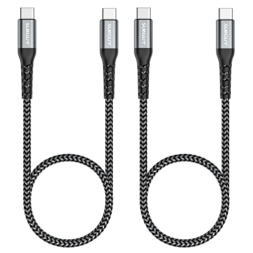 SUNGUY USB C na USB C 1,5 m [2 pakiranja], USB kabel C snage 60 W, kabel za brzo punjenje USB 2.0 Type C, kompatibilan sa