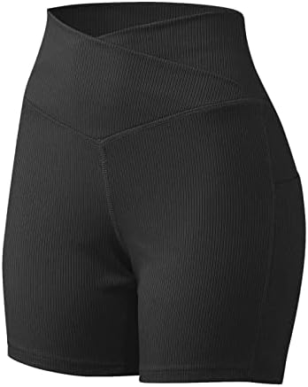 Visokog struka, joga biciklističke kratke hlače za žene istezanje ženskog plijena kratka za teretanu/jogu/trčanje/biciklističke