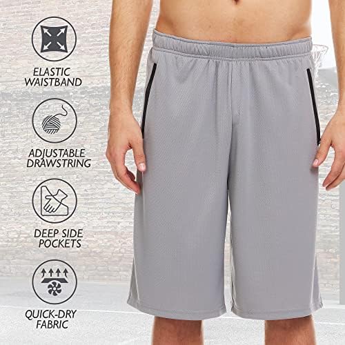 Atletske kratke hlače za muškarce - 4 pakete muške aktivne odjeće brze suhe košarkaške kratke hlače - Vježba, teretana, trčanje