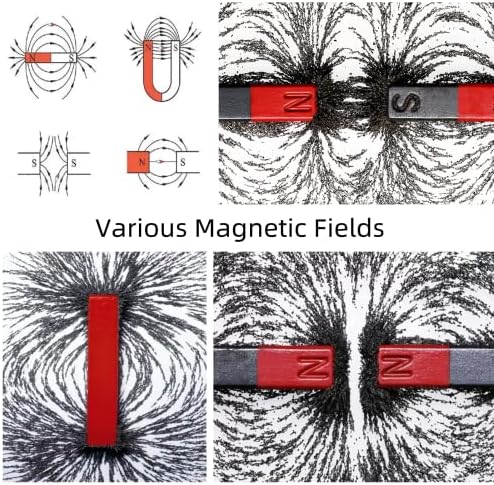 ; Magnetski željezni prah piljevina pijesak za magnetsko obrazovanje, školske projekte i znanstvene eksperimente staklenka