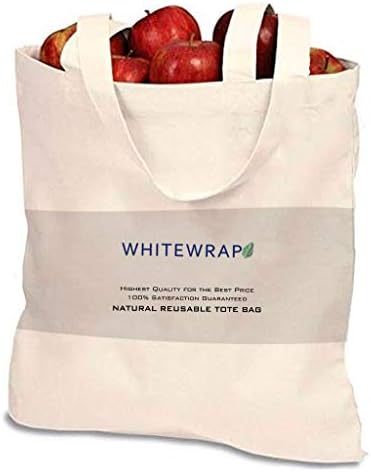 WhiteWrap platno vrećice za namirnice, torba za kupovinu platna s ručicom za višekratnu upotrebu torbica