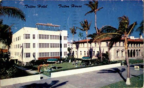 Hotel Triton, 28. ulica Miami Beach, Florida, Florida originalna Vintage razglednica iz 1956