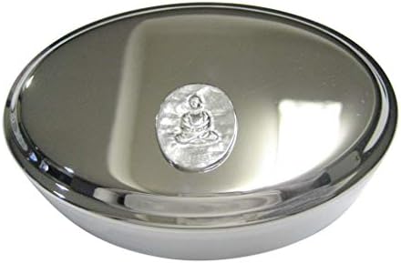 Kiola dizajnira srebrno tonirani ovalni budizam budizam ovalni triktet nakit