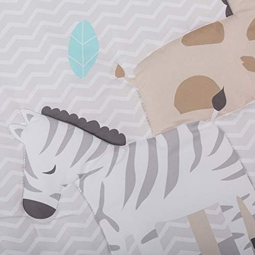 BrandReam 6pcs setovi kreveta za dječje krevetiće za djevojčice i dječake s cvjetnim slonom + safari slon dizajn zebre