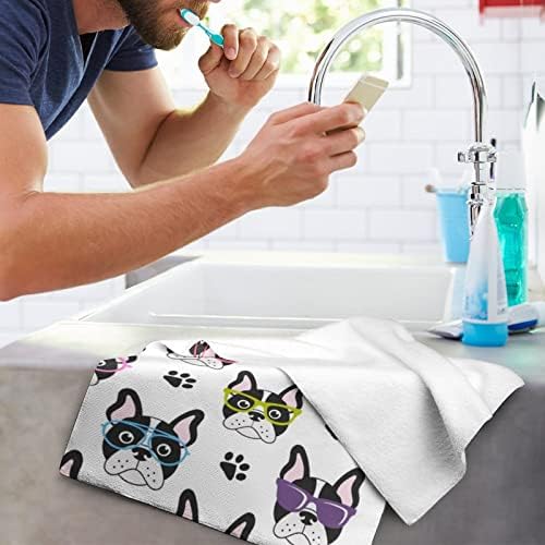 Francuski buldozi s naočalama licem ručnika Premium ručnici za pranje krpe za pranje hotela i kupaonice
