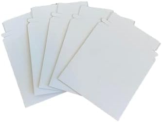 Poštanski sandučići od bijelog kartona od bijelog kartona od 6 do 6 do 6 do 8 inča sa samoljepljivim premazom i preklopom