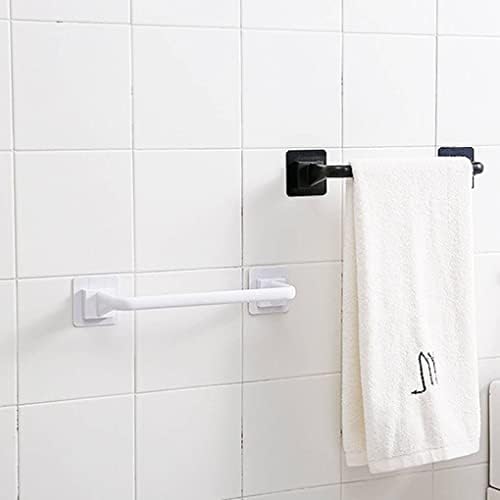 Lukeo samo -ljepljivi zidni montirani kupaonski ručnik bar kupaonica toaletni ručnik stalak za jednostruku šipku skladištenje