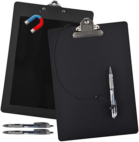 2 pakiranja magnetskih kartica za razmjenu s držačem olovke standardna 9.12,5-inčna crna ploča za razmjenu s niskoprofilnom