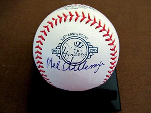 Mel Stottlemyre WSC Yankees Mets potpisali su auto -godišnjicu OML bejzbol JSA - Autografirani bejzbol