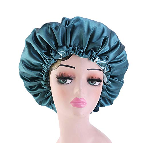 Leree 3pcs elastična žena satenski noćni san kapka za kosu kape za tuširanje